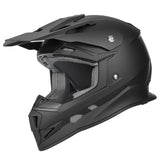 GLX GX23 Dirt Bike/Motocross Helmet - Matte Black