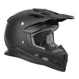 GLX GX23 Dirt Bike/Motocross Helmet - Matte Black