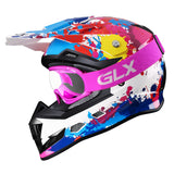GLX GX623 Youth ATV/Dirt Bike Helmet Combo - Graffiti