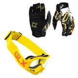 GLX GX623 Youth ATV/Dirt Bike Helmet Combo - Retro Yellow