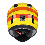 GLX GX623 Youth ATV/Dirt Bike Helmet Combo - Retro Yellow