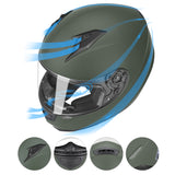 GLX GX11 Compact Motorcycle Helmet - Camo
