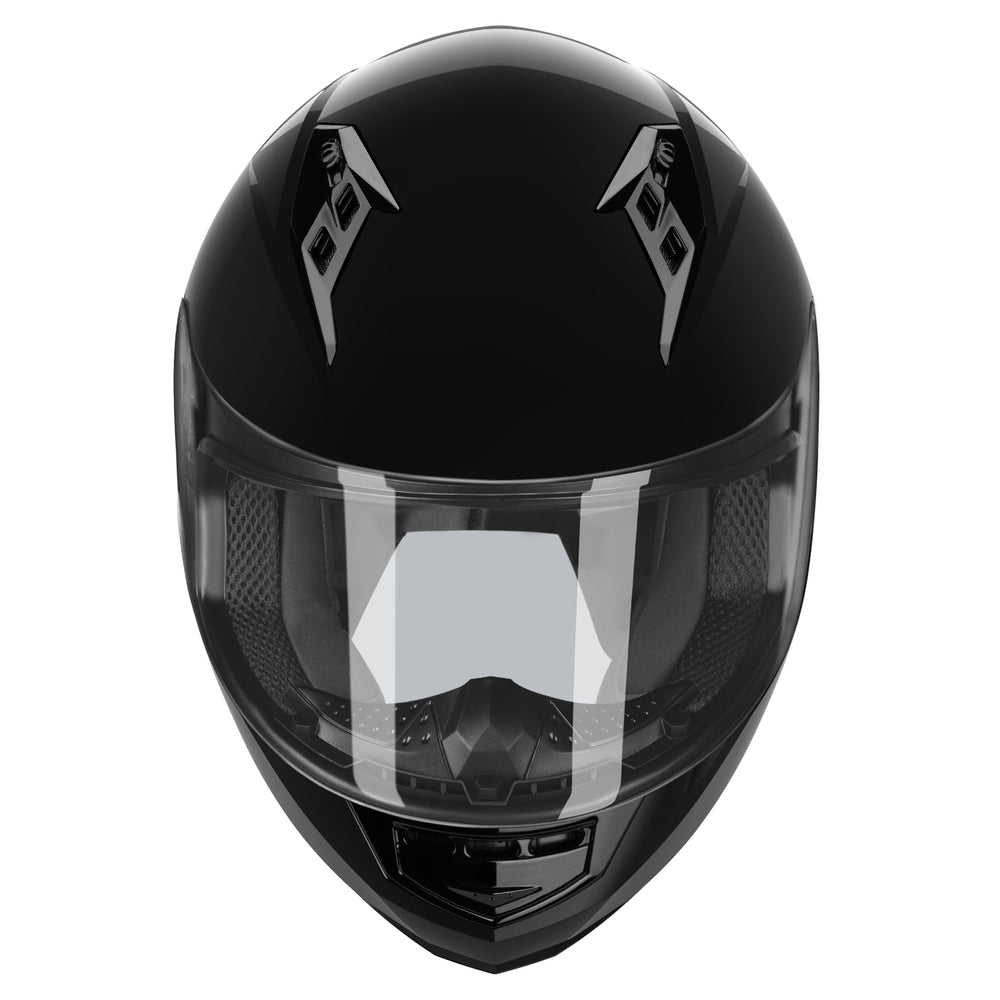 GLX GX11 Compact Motorcycle Helmet - Black, Medium GLX GX11 Compact Motorcycle Helmet - Black, Medium