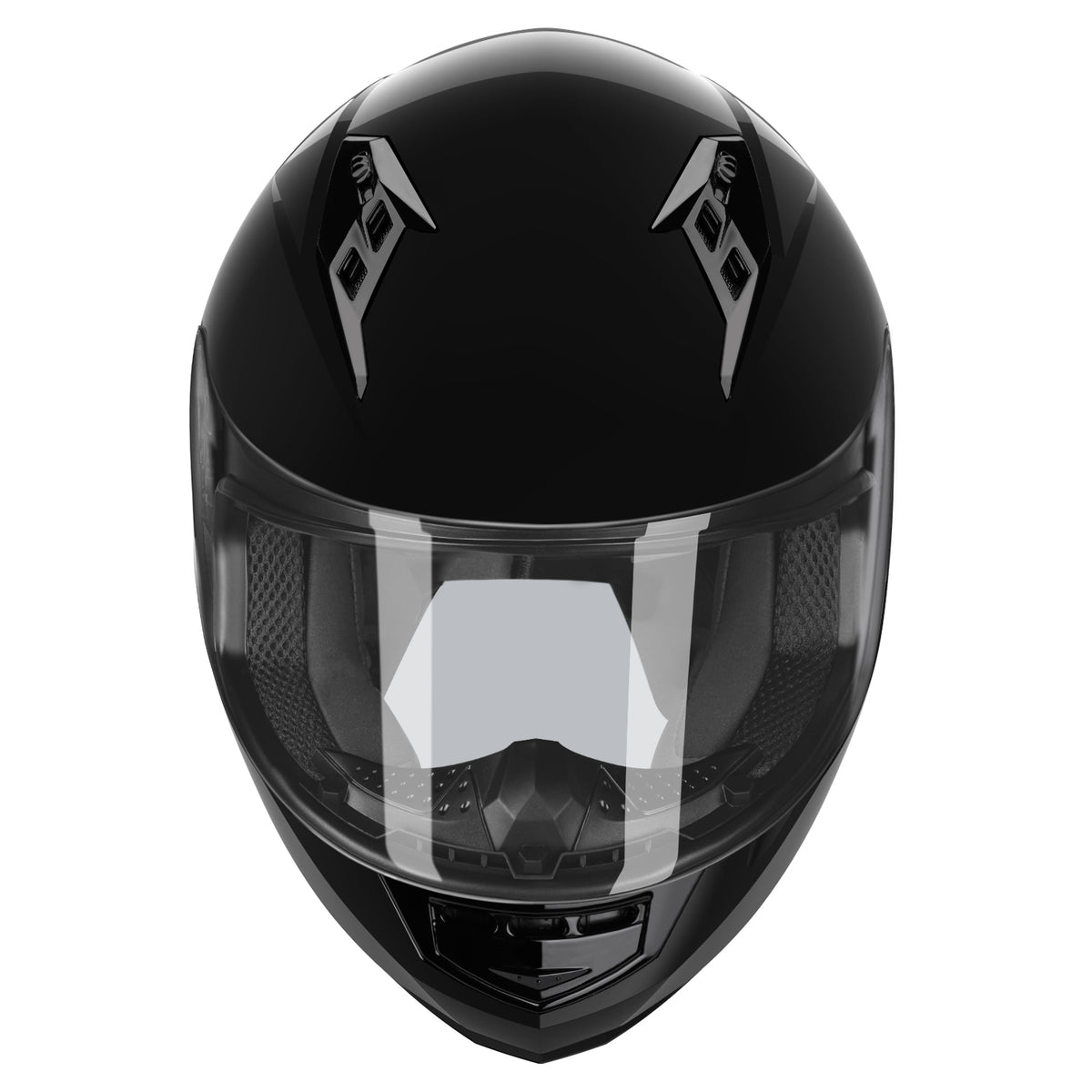 GLX GX11 Compact Motorcycle Helmet - Black, Medium