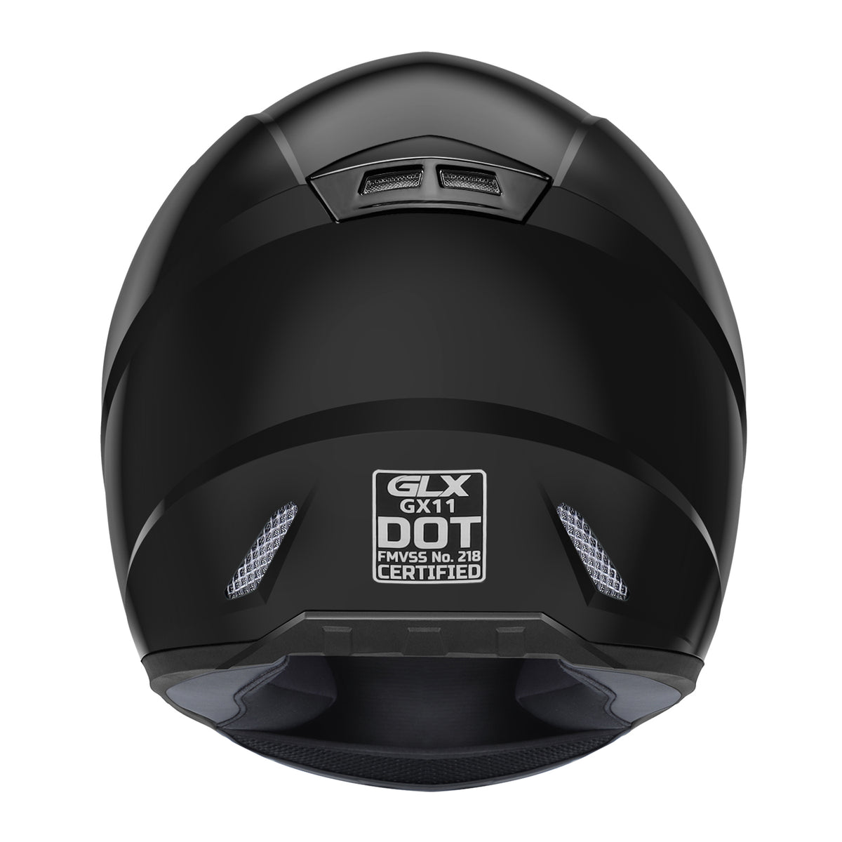 glx dot half motorcycle helmet GLX GX11 Compact Motorcycle Helmet - Black, Medium