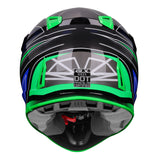 GLX GX23 Dirt Bike/Motocross Helmet - Sear Green