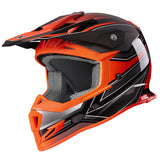 GLX GX23 Dirt Bike/Motocross Helmet - Sear Orange