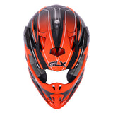 GLX GX23 Dirt Bike/Motocross Helmet - Sear Orange