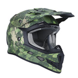 GLX GX623 Youth ATV/Dirt Bike Helmet Combo - Camo Green