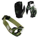 GLX GX623 Youth ATV/Dirt Bike Helmet Combo - Camo Green