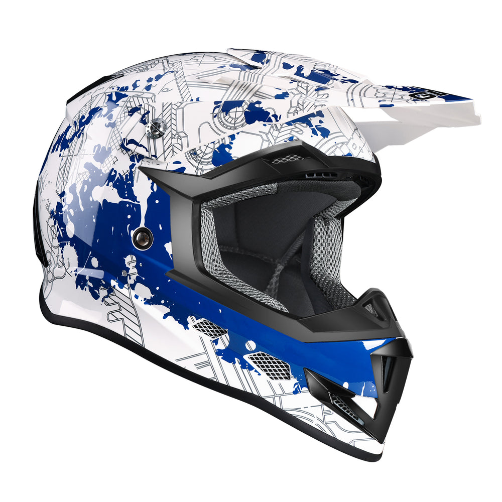 DOT Adult Youth Helmet Kids Motorbike Full Face Off-Road Dirt Bike Motor  Helmet