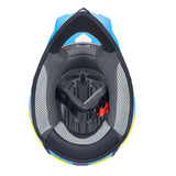 GLX GX623 Youth ATV/Dirt Bike Helmet Combo - Retro Blue